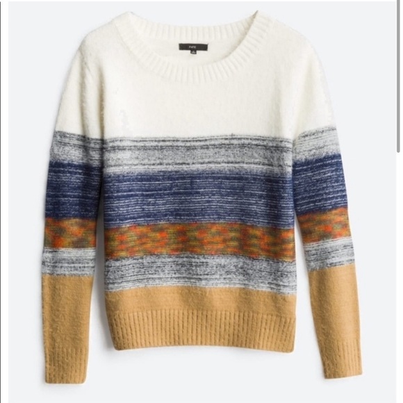 Fate Sweaters - FATE Formosa Color Block Cozy Pullover Sweater